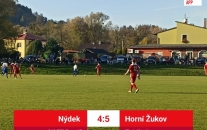 TJ Sokol Nýdek : Slovan Horní Žukov 4:5 (1:4)