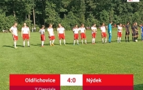 TJ Oldřichovice : TJ Sokol Nýdek 4:0 (3:0)